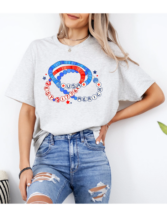 USA Friendship Bracelets Tee - MUDBUGSBTQ