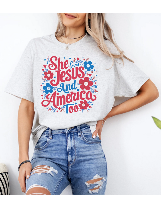 She Loves Jesus Tee - MUDBUGSBTQ