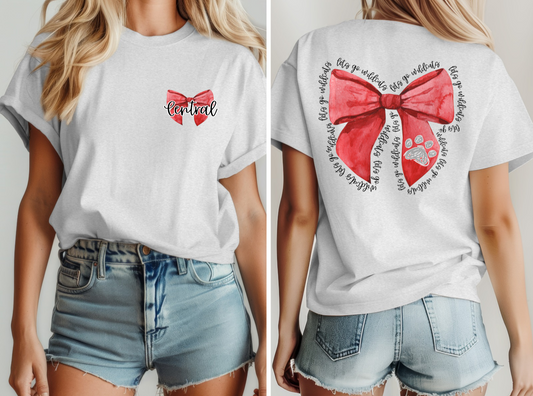 Central Wildcat Bow Tee - MUDBUGSBTQ