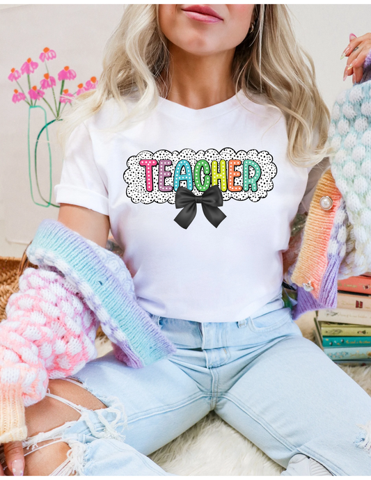Colorful Teacher Tee - MUDBUGSBTQ