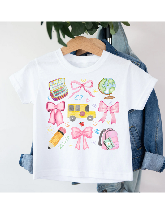 School & Bows Tee - MUDBUGSBTQ