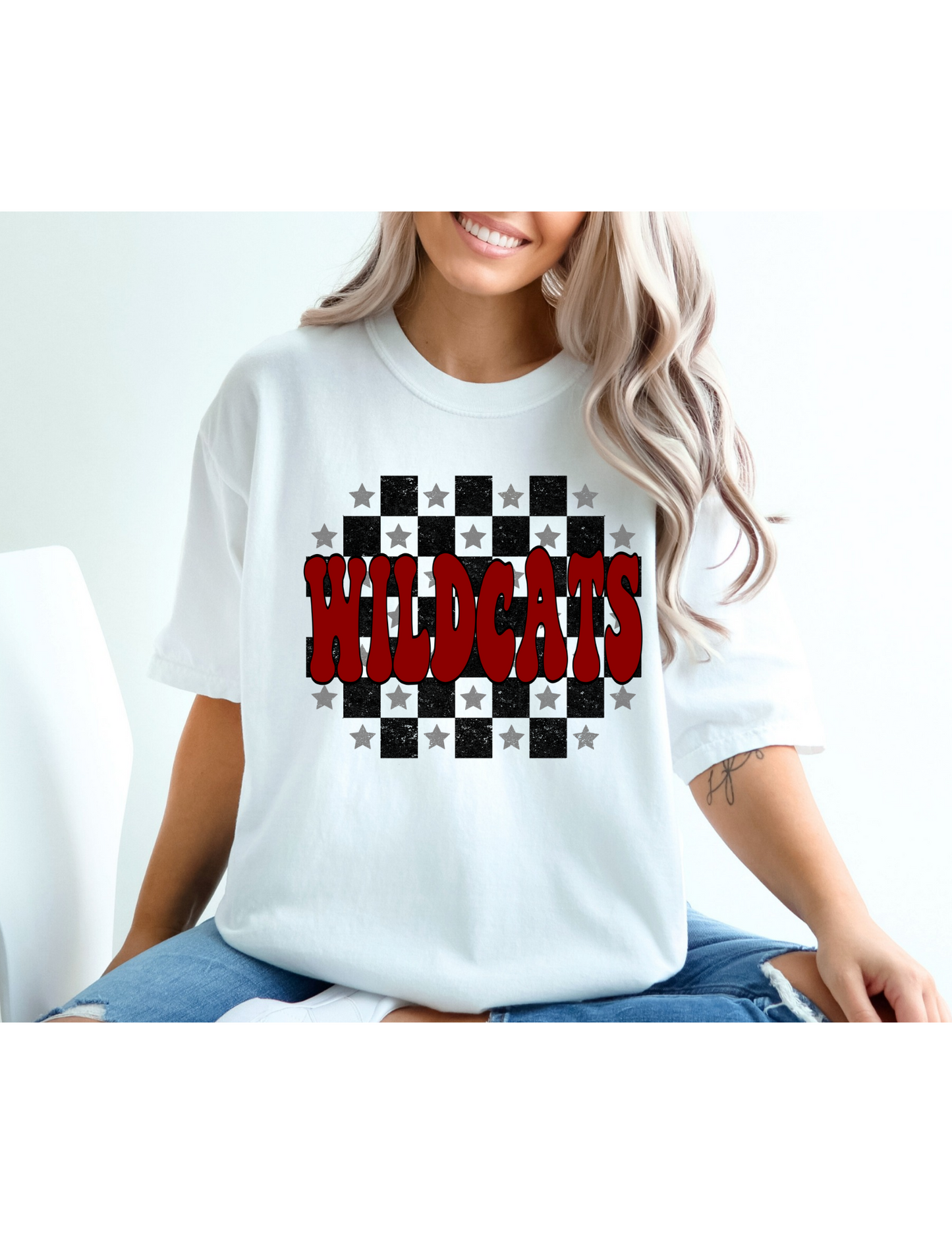 Wildcats Checkered Shirt - MUDBUGSBTQ