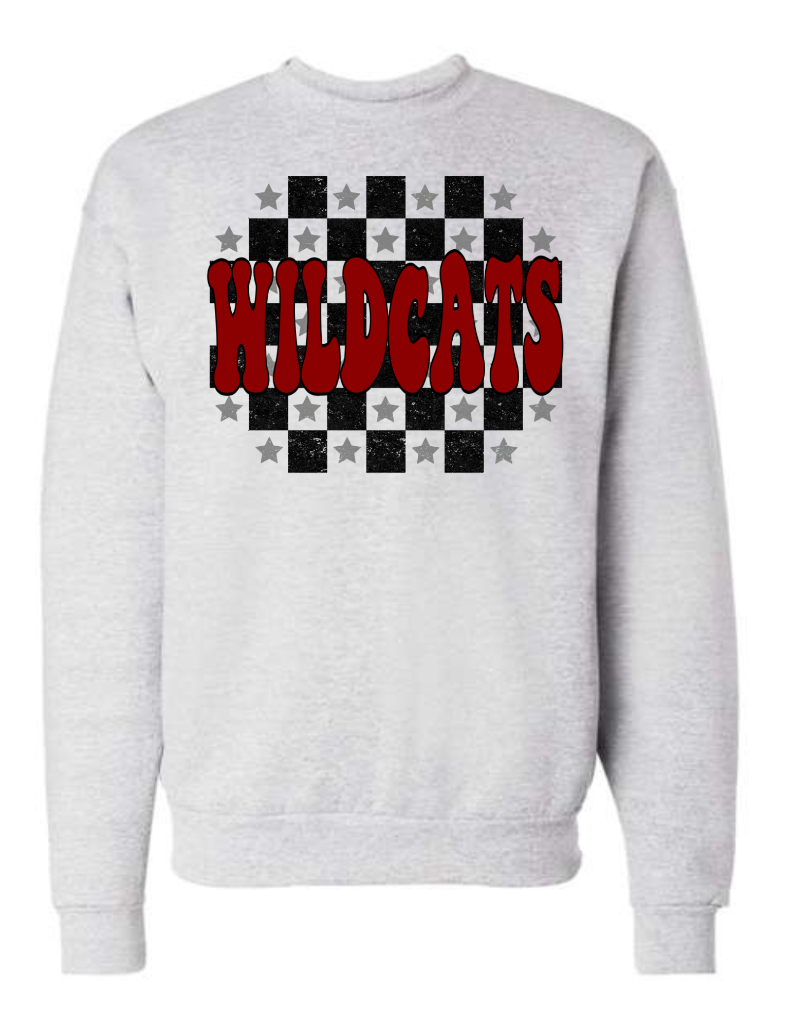 Wildcats Checkered Sweatshirt - MUDBUGSBTQ