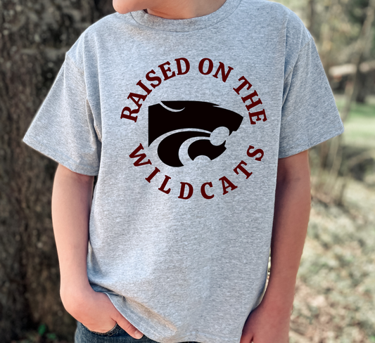 Raised on the Wildcats Team Tee - MUDBUGSBTQ