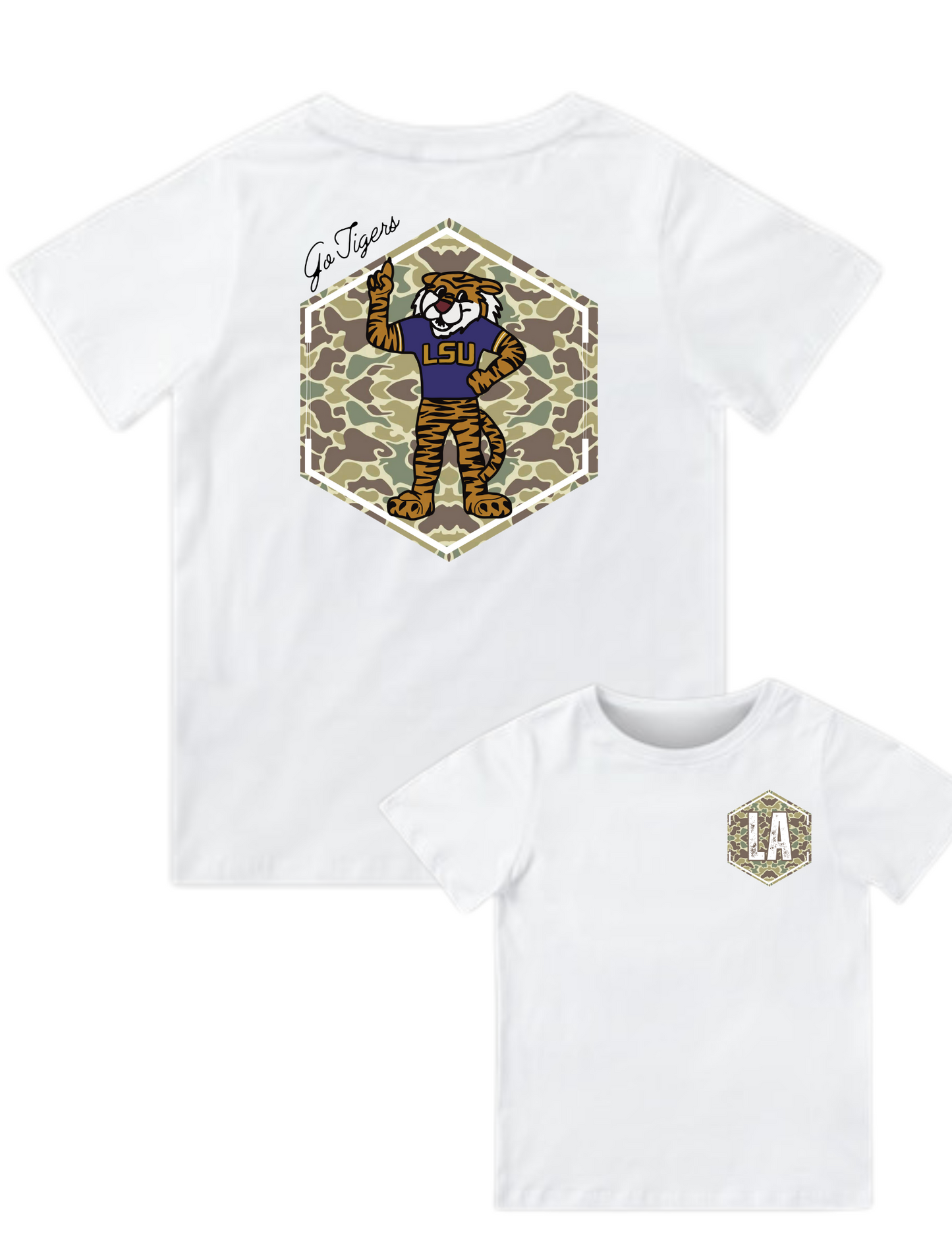 Boys Camo Tigers Tee - MUDBUGSBTQ