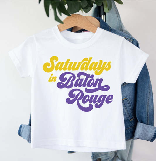 Saturdays in Baton Rouge Tee - MUDBUGSBTQ