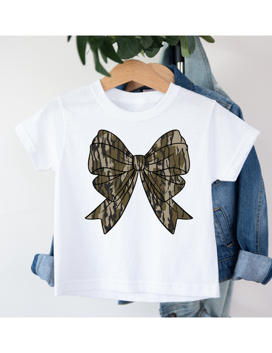 Camo Bow Tee - MUDBUGSBTQ
