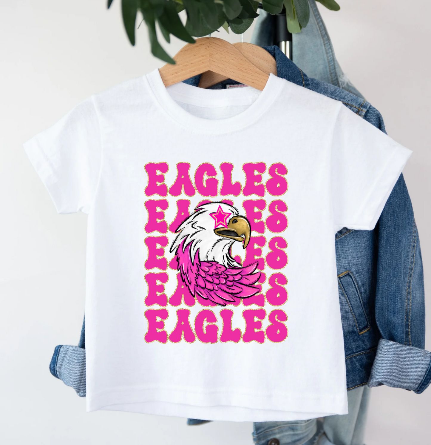 Pink Eagles Tee - MUDBUGSBTQ