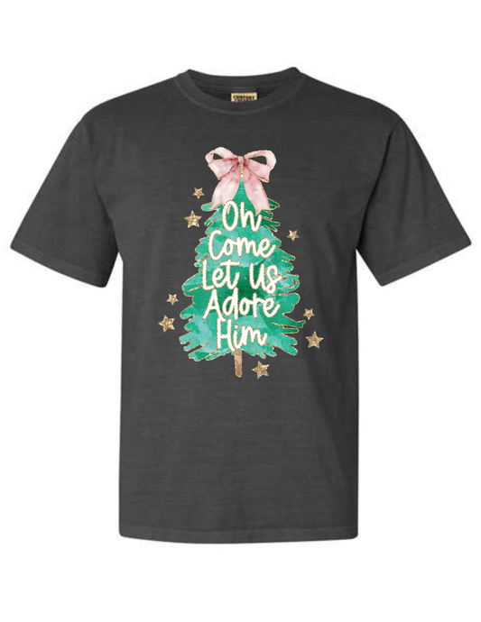 Oh Come Let Us Adore Him Tee - MUDBUGSBTQ