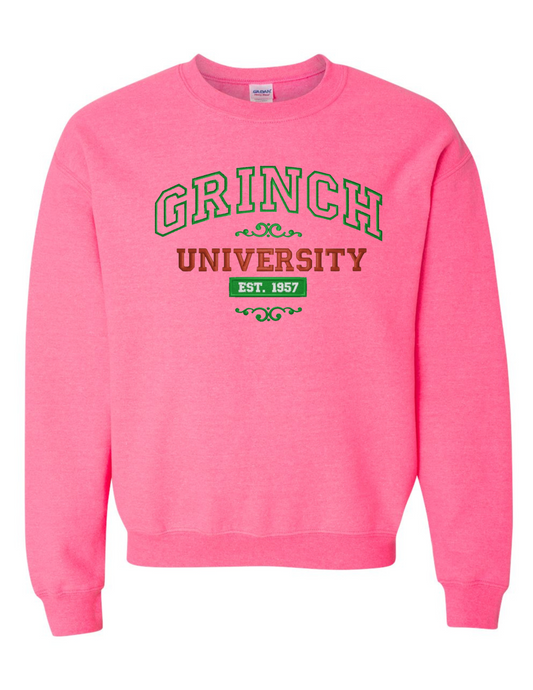 Grinch University Sweatshirt - MUDBUGSBTQ
