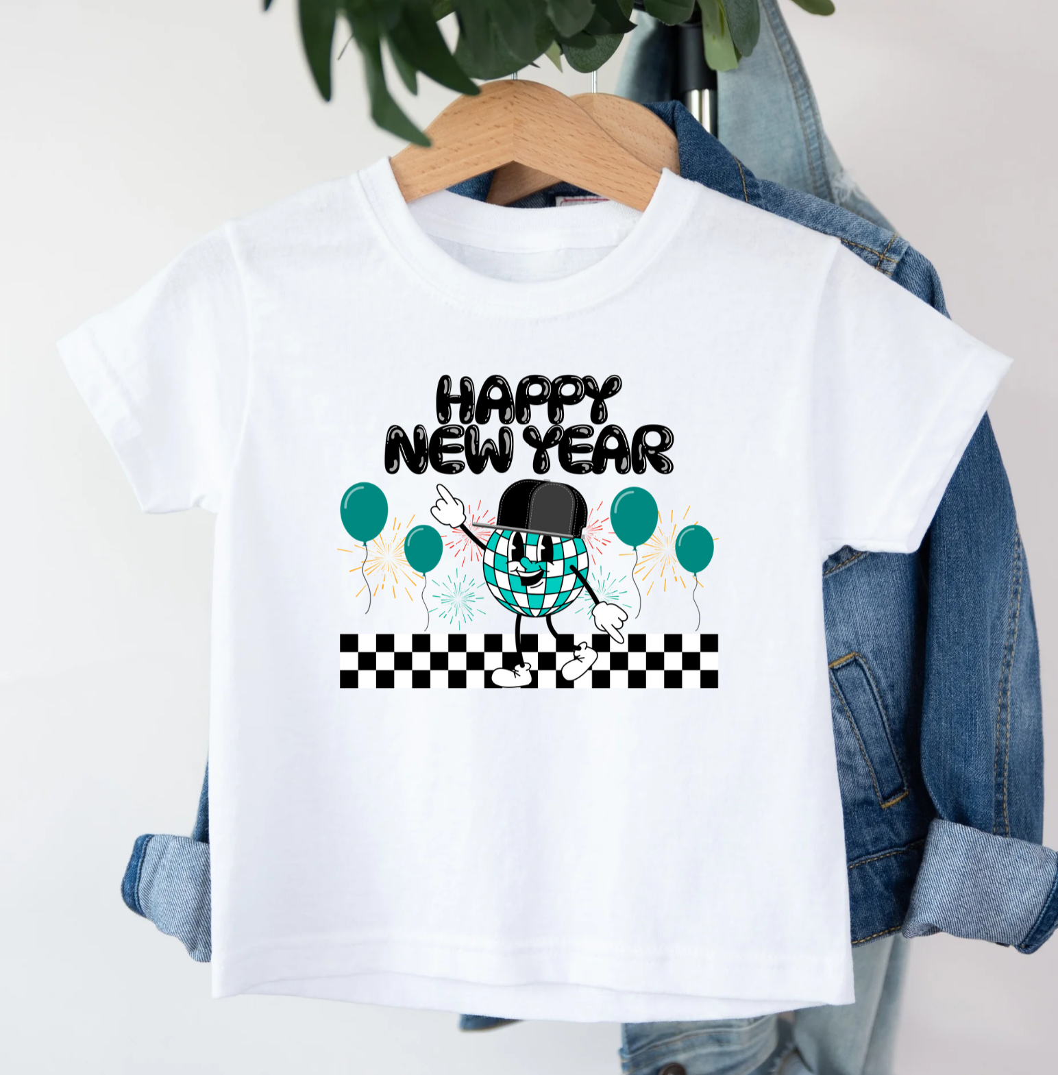 Happy New Years Blue Tee - MUDBUGSBTQ