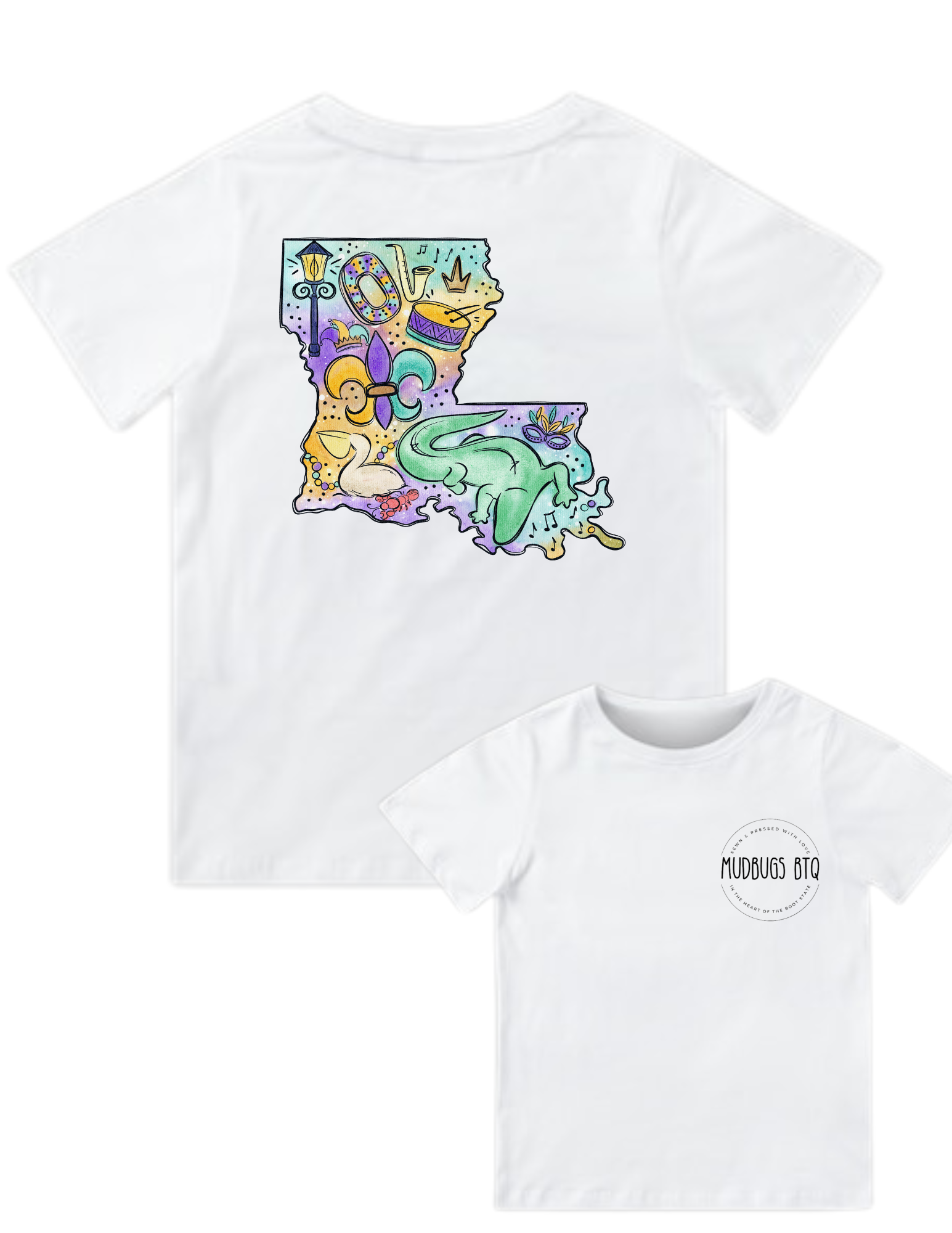 Mardi Gras in Louisiana Shirt - MUDBUGSBTQ
