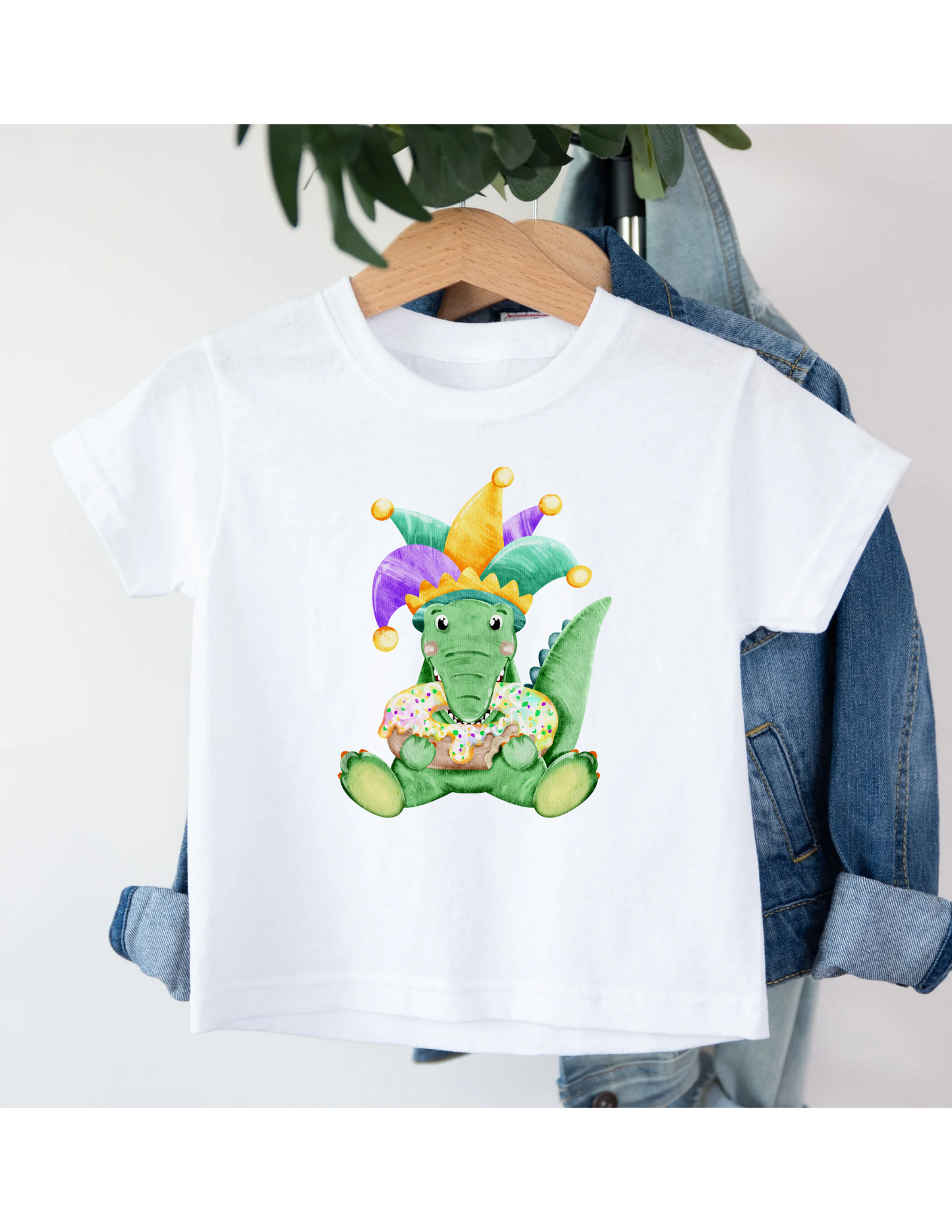 Mardi Gras Alligator Tee - MUDBUGSBTQ