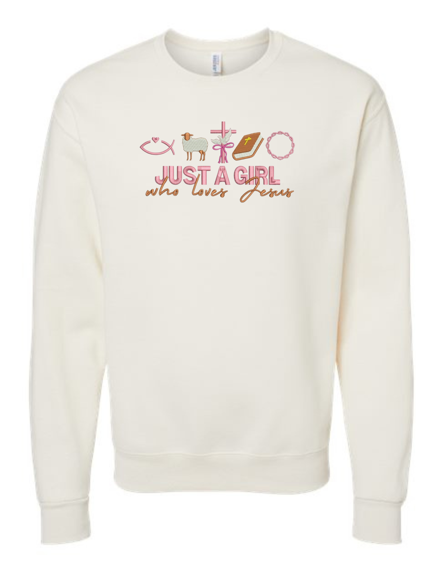 Just A Girl Who Loves Jesus Sweatshirt - MUDBUGSBTQ