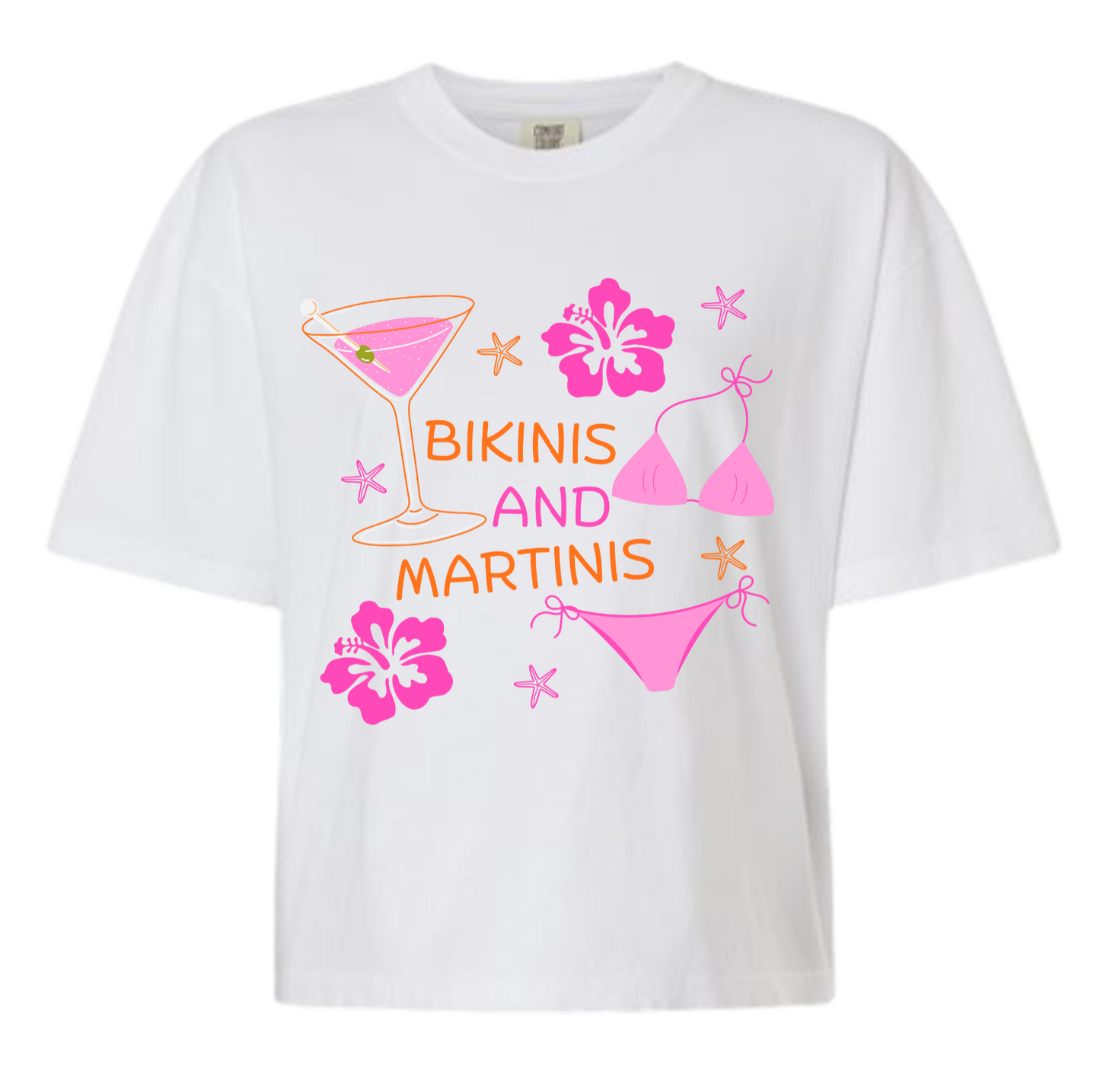 Bikinis and Martinis Boxy Tee - MUDBUGSBTQ