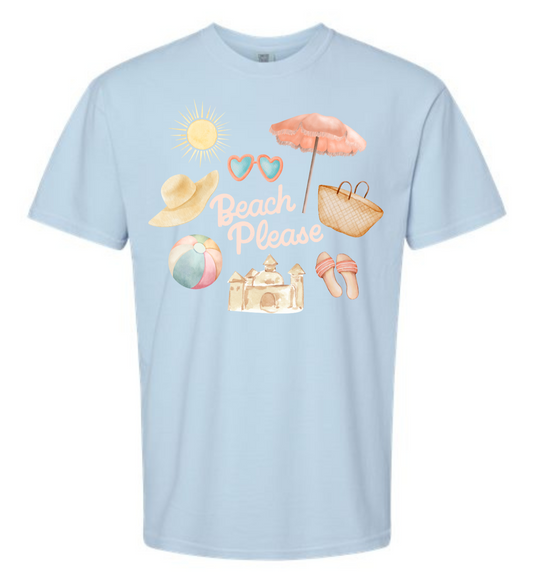 Beach Please Tee - MUDBUGSBTQ