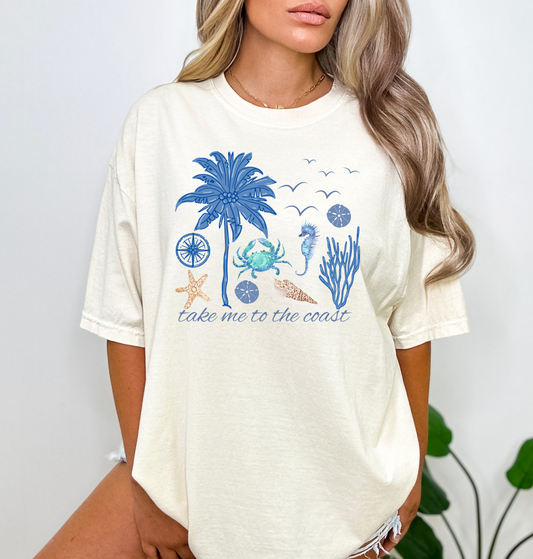 Take Me To The Coast Tee - MUDBUGSBTQ