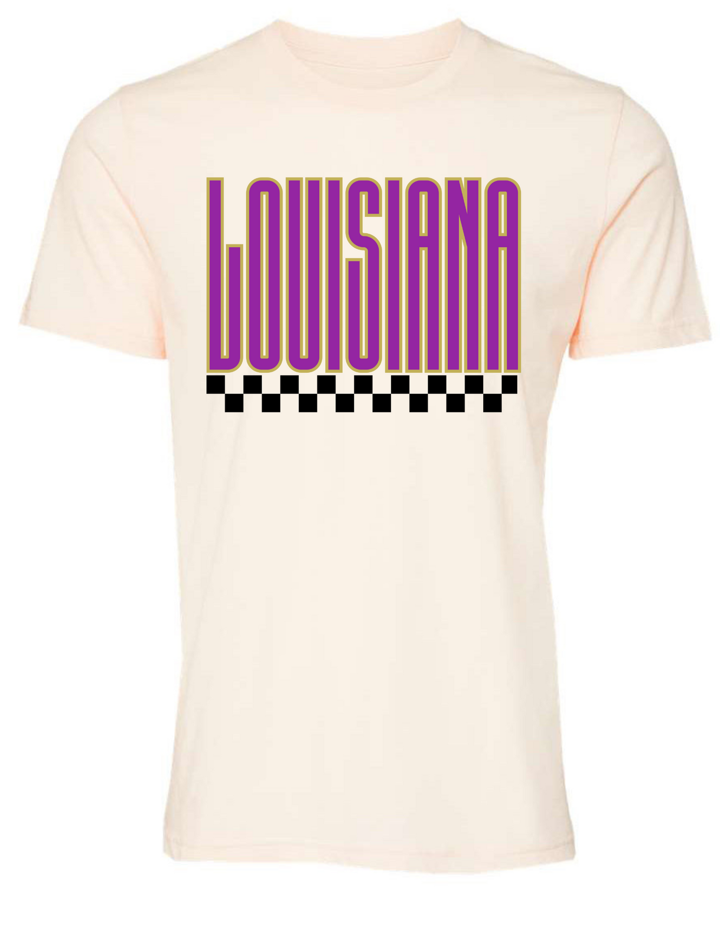 Louisiana Checkered Tee - MUDBUGSBTQ