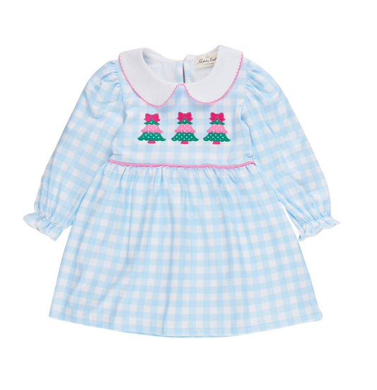 Christmas Tree Gingham Dress