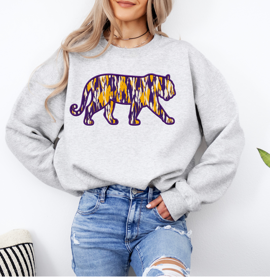 Camo Tigers Southern Spirit Applique Sweatshirt
