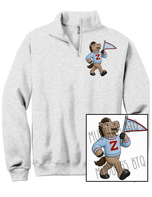 Mustangs Quarter Zip Sweatshirt
