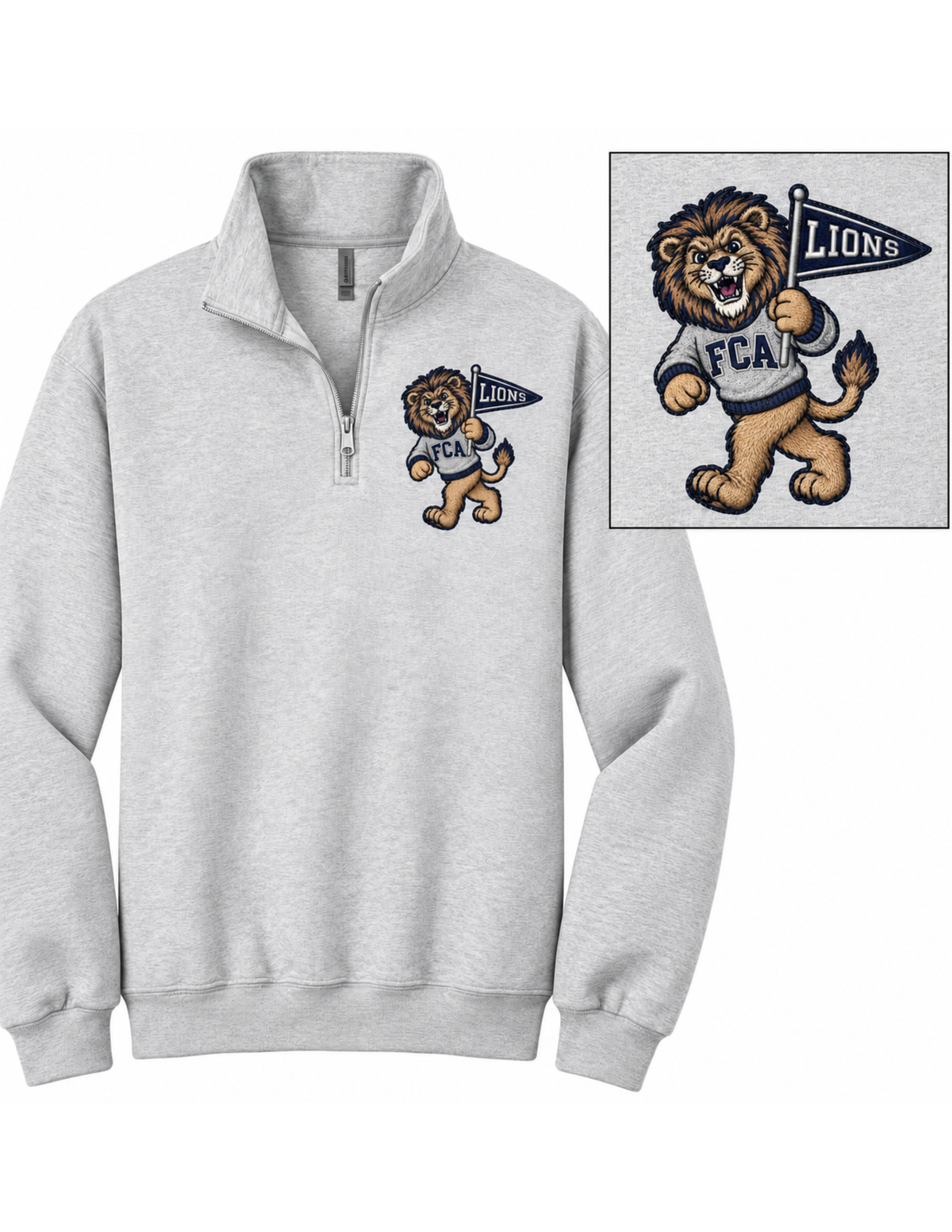 FCA Lions Quarter Zip Sweatshirt | Approved Spirit Wear