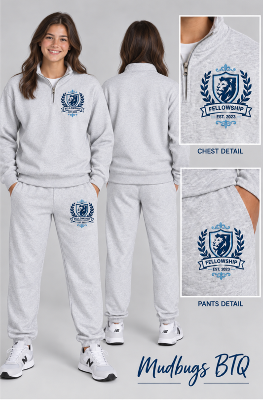 Fellowship Quater - Zip Sweatshirt + Pant Set