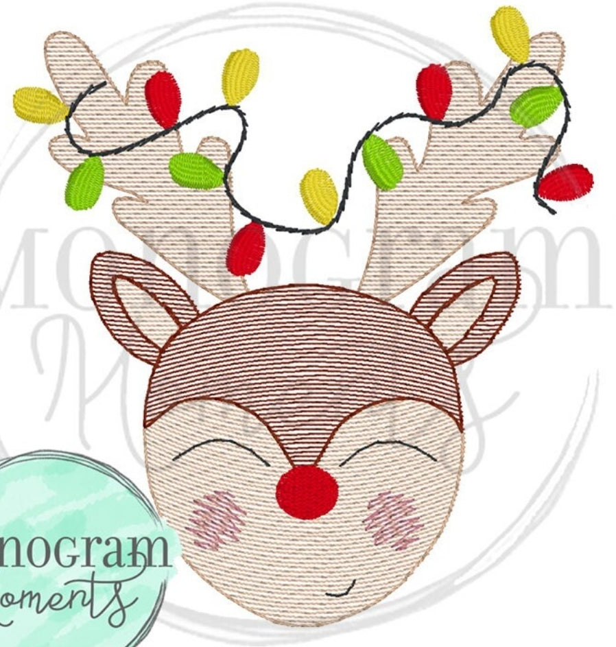 Kids Reindeer Embroidery - MUDBUGSBTQ