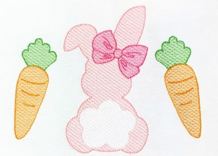 Bunny & Carrots Embroidery - MUDBUGSBTQ