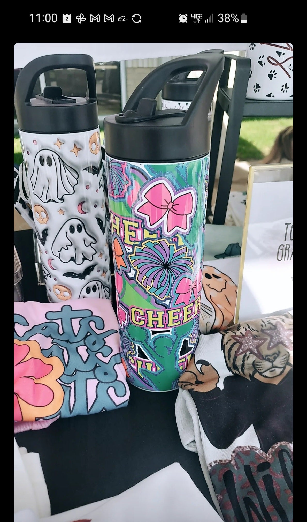 Neon Cheer Waterbottle - MUDBUGSBTQ