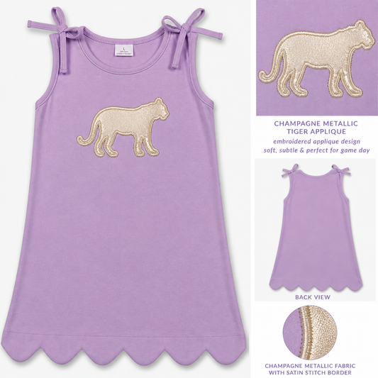 Tiger Scalloped Dress - MUDBUGSBTQ