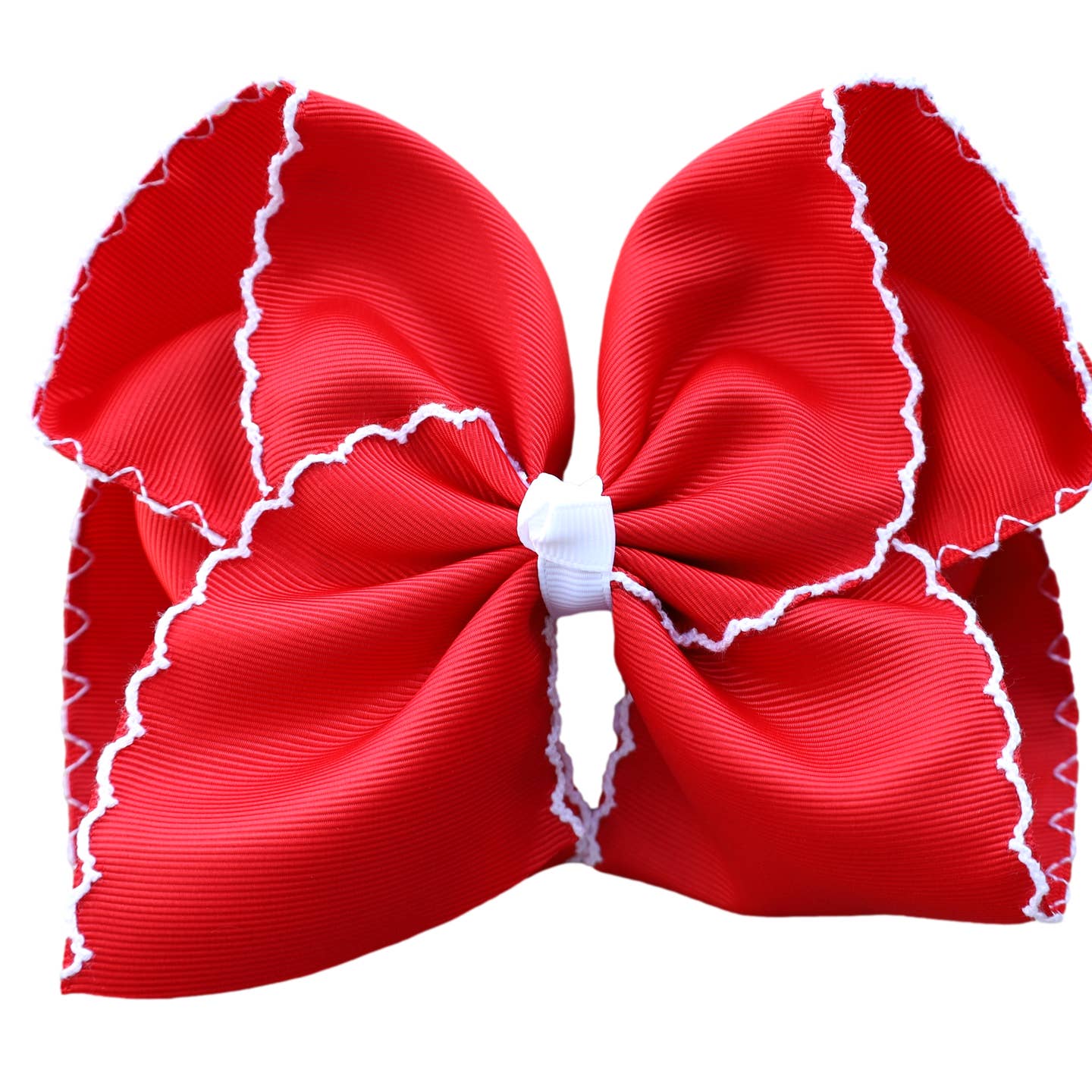 Moon Stitch Hair Bow - MUDBUGSBTQ