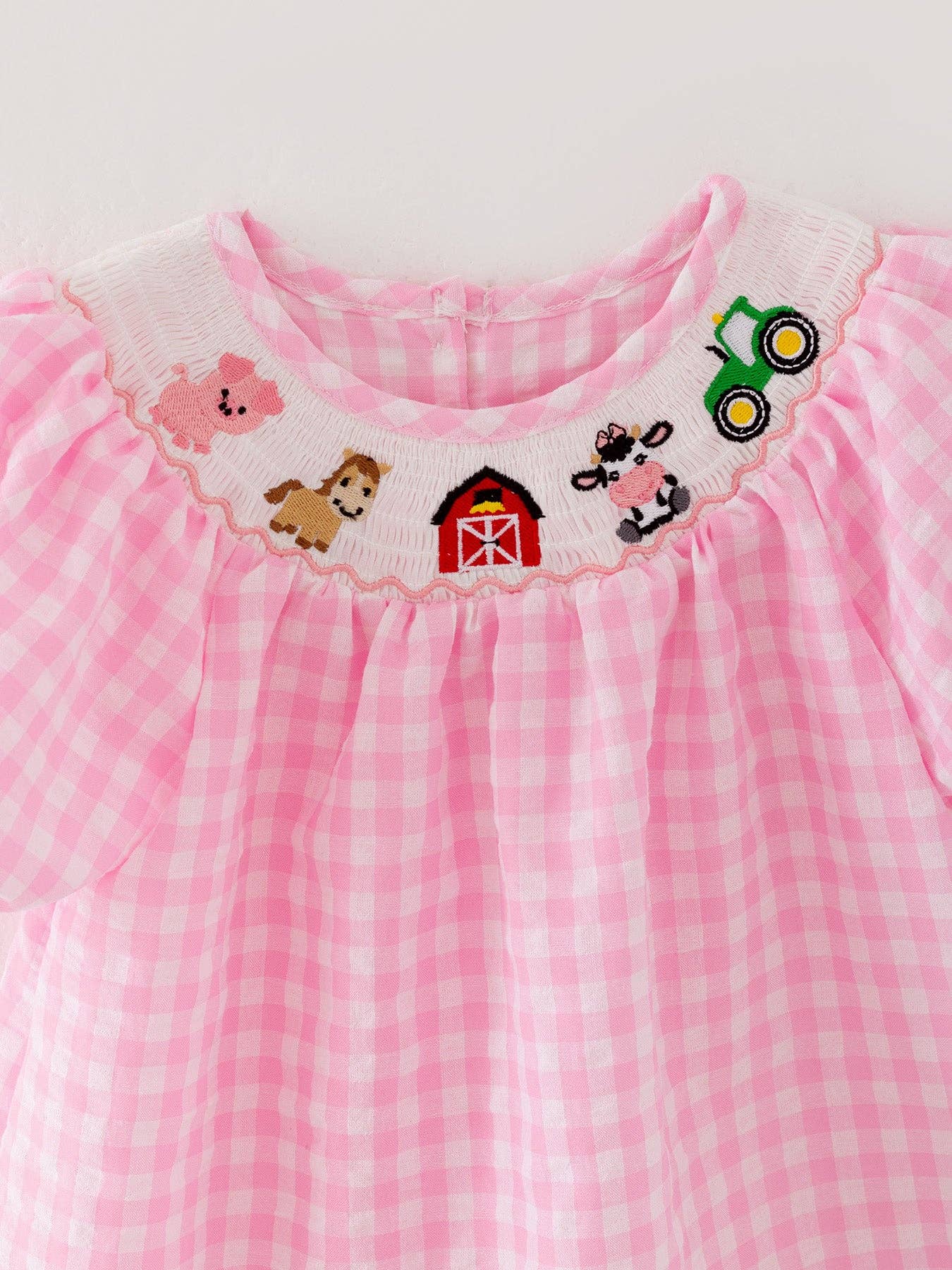 Pink Farm Smocked Dress
