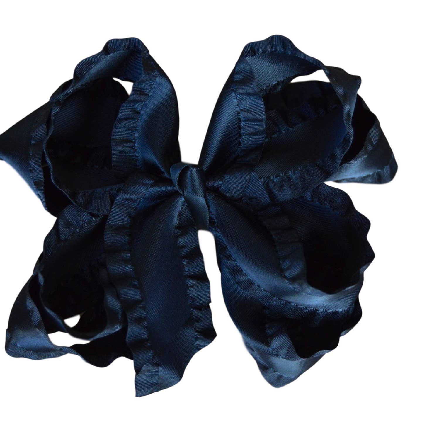 Double Ruffle Hair Bow - MUDBUGSBTQ