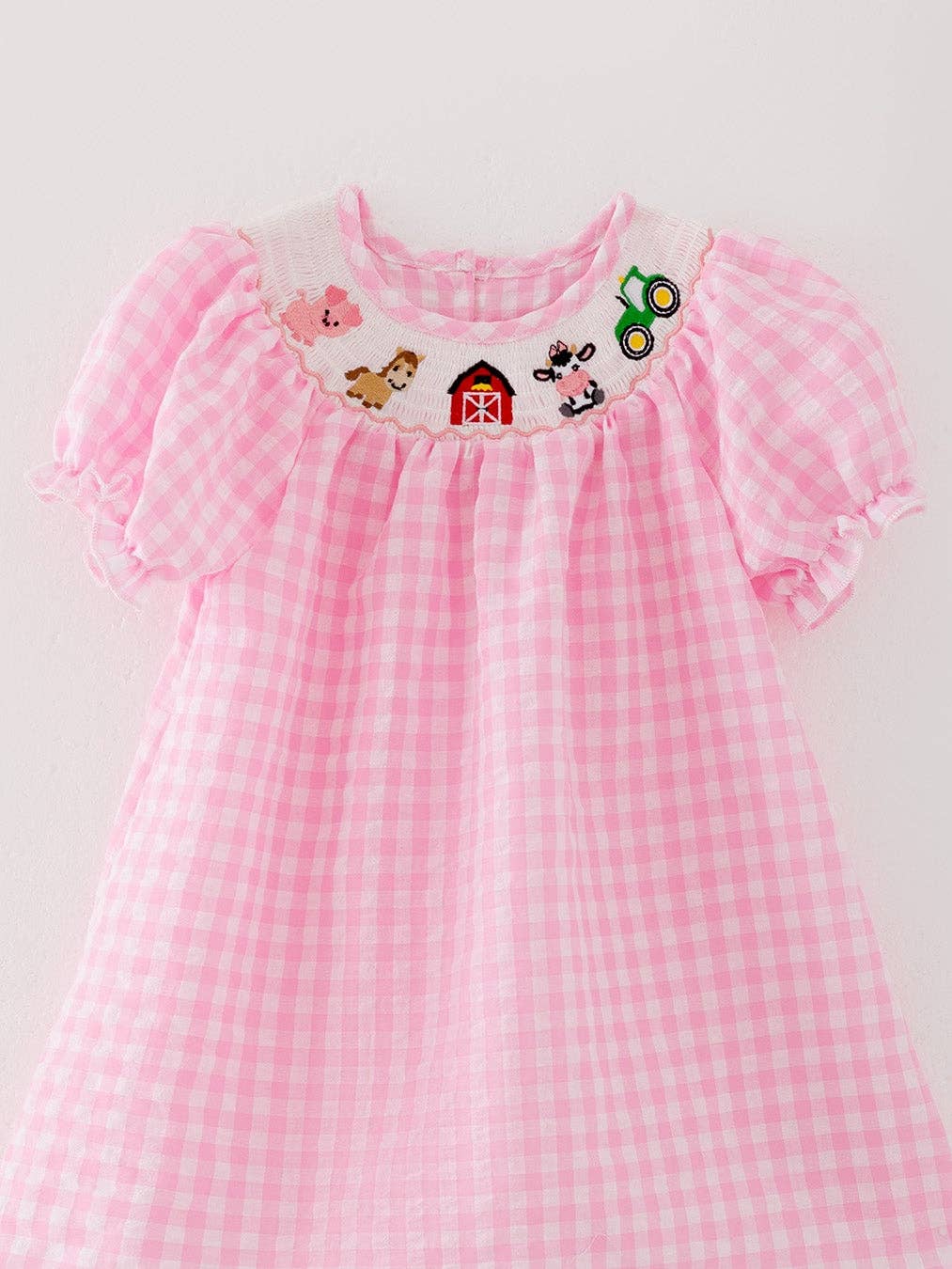 Pink Farm Smocked Dress
