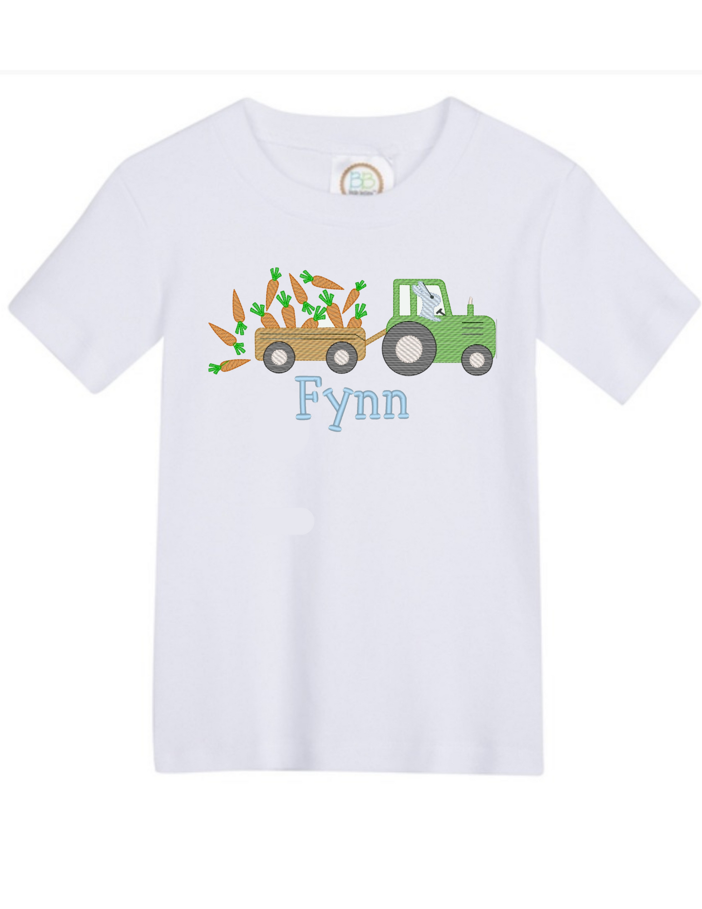 Boys Tractor Easter Applique - MUDBUGSBTQ