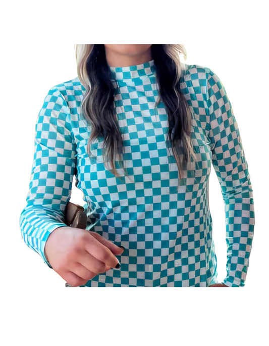Mesh Checkered Top - MUDBUGSBTQ