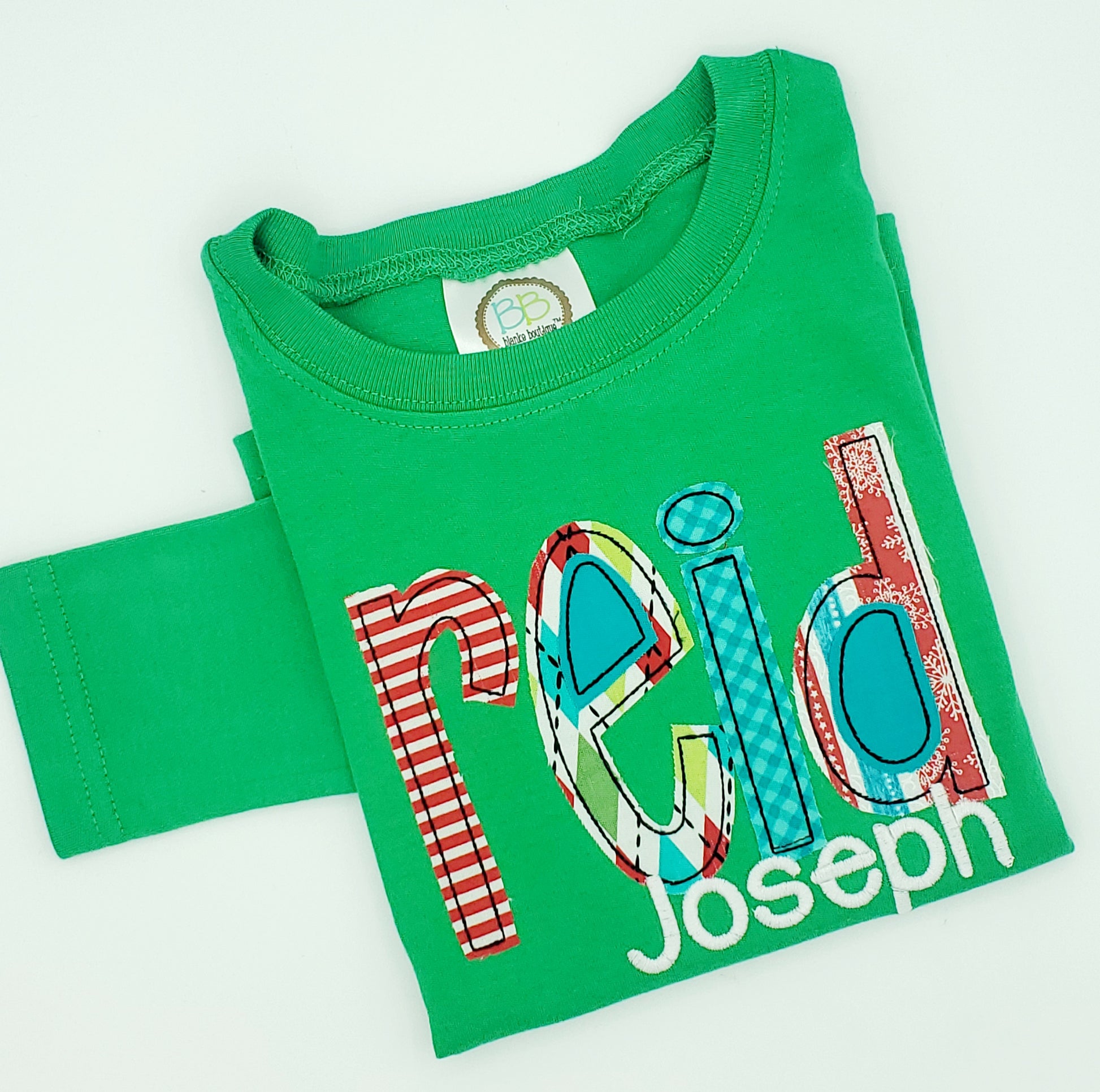 Boys Personalize Christmas Applique - MUDBUGSBTQ