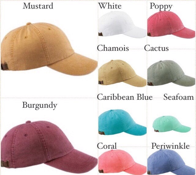 PERSONALIZED Monogram Cap - Monogram Hat - Monogram Gifts - All States Available - Monogrammed Baseball Cap - Monogrammed Cap - MUDBUGSBTQ