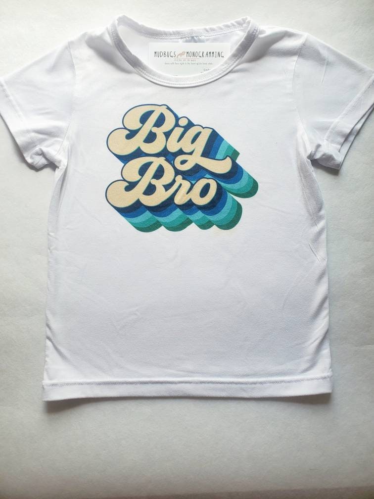 Retro Big Bro Shirt - Sublimation Shirt - Big Brother Shirt - Big Brother Sublimation Shirt - MUDBUGSBTQ