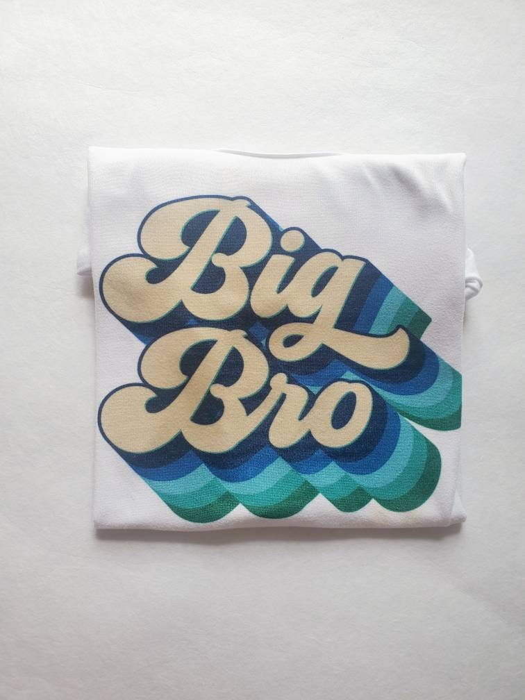 Retro Big Bro Shirt - Sublimation Shirt - Big Brother Shirt - Big Brother Sublimation Shirt - MUDBUGSBTQ