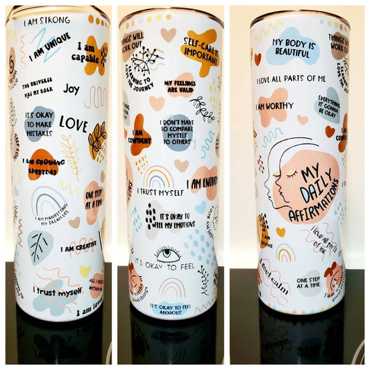 Daily Affirmation Tumblers - MUDBUGSBTQ