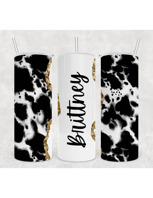 Cow Print Tumblers - MUDBUGSBTQ