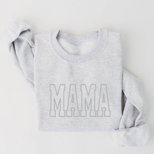 Mama Embroidered Sweatshirt - MUDBUGSBTQ