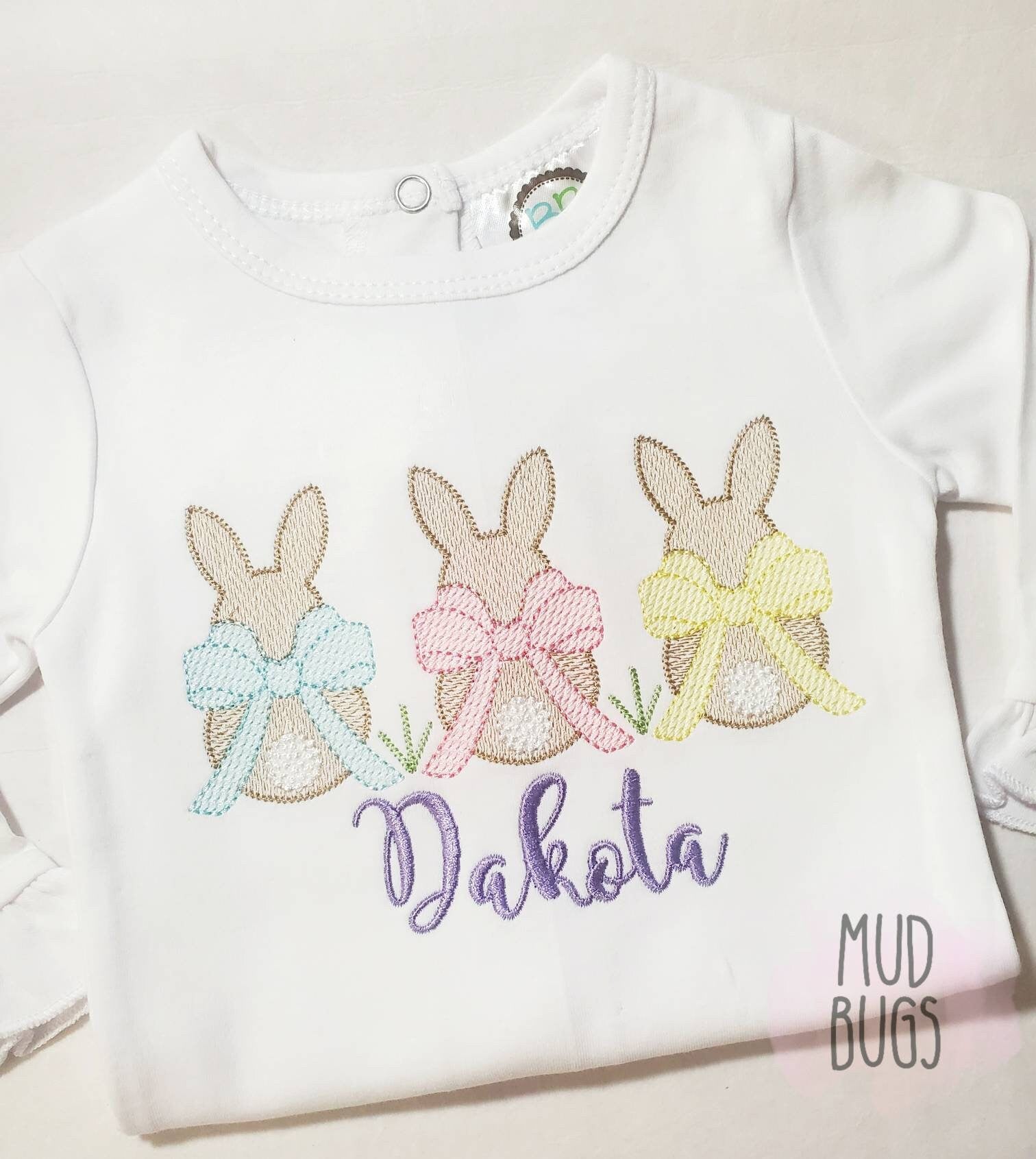 Girls Easter Shirt - Easter Bunny Shirt - Easter Onesie - Easter Carrot Shirt - Easter Vintage Shirt - Vintage Bunny Shirt - MUDBUGSBTQ
