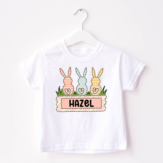Boys Easter Bunny Shirt - Toddler Easter Shirt - Baby Easter Onesie - Personalized Easter Shirt - Rabbit Shirt - Easter Onesie - MUDBUGSBTQ