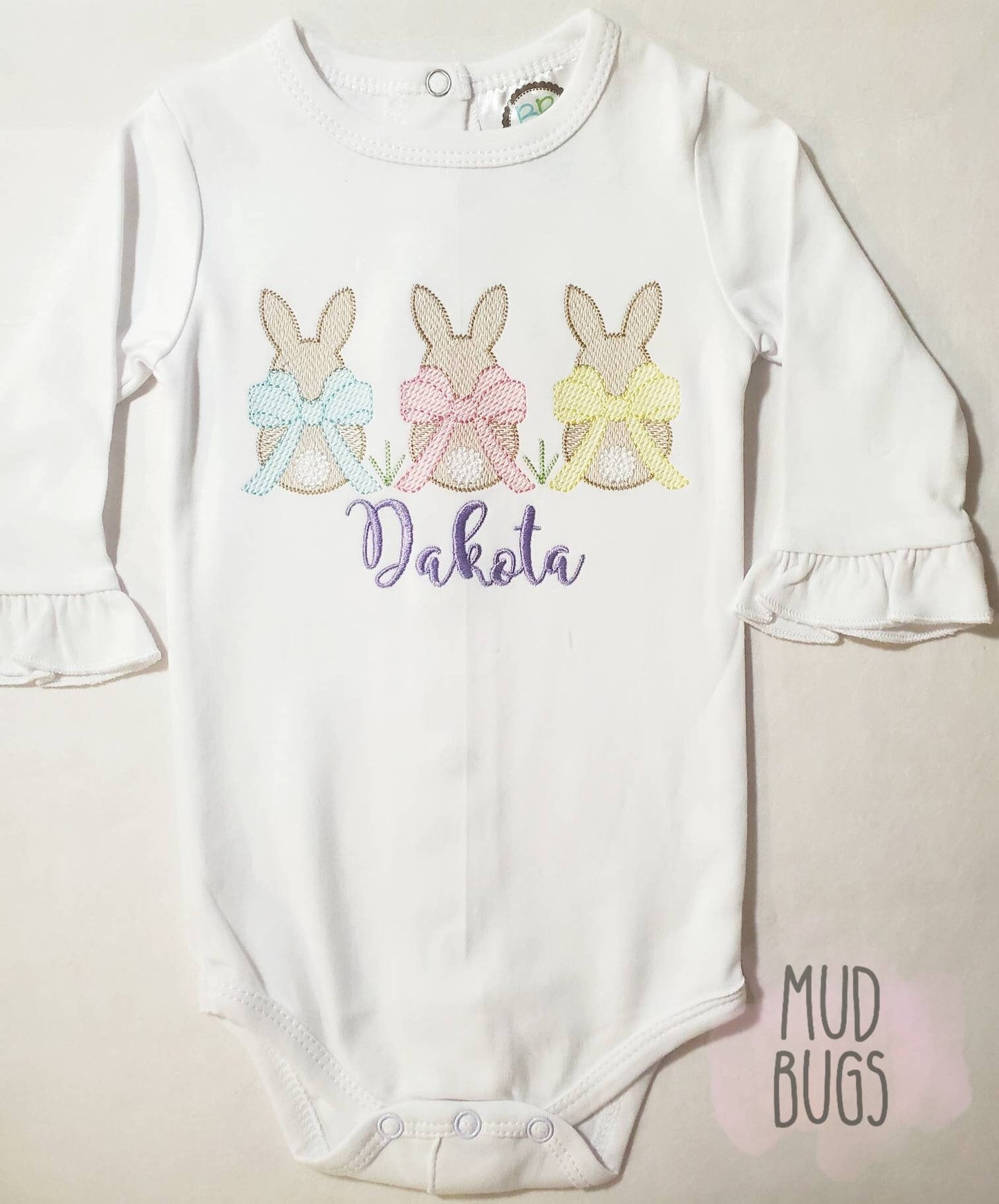 Girls Easter Shirt - Easter Bunny Shirt - Easter Onesie - Easter Carrot Shirt - Easter Vintage Shirt - Vintage Bunny Shirt - MUDBUGSBTQ