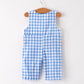 Boys Blue Fall Smocked Romper - MUDBUGSBTQ