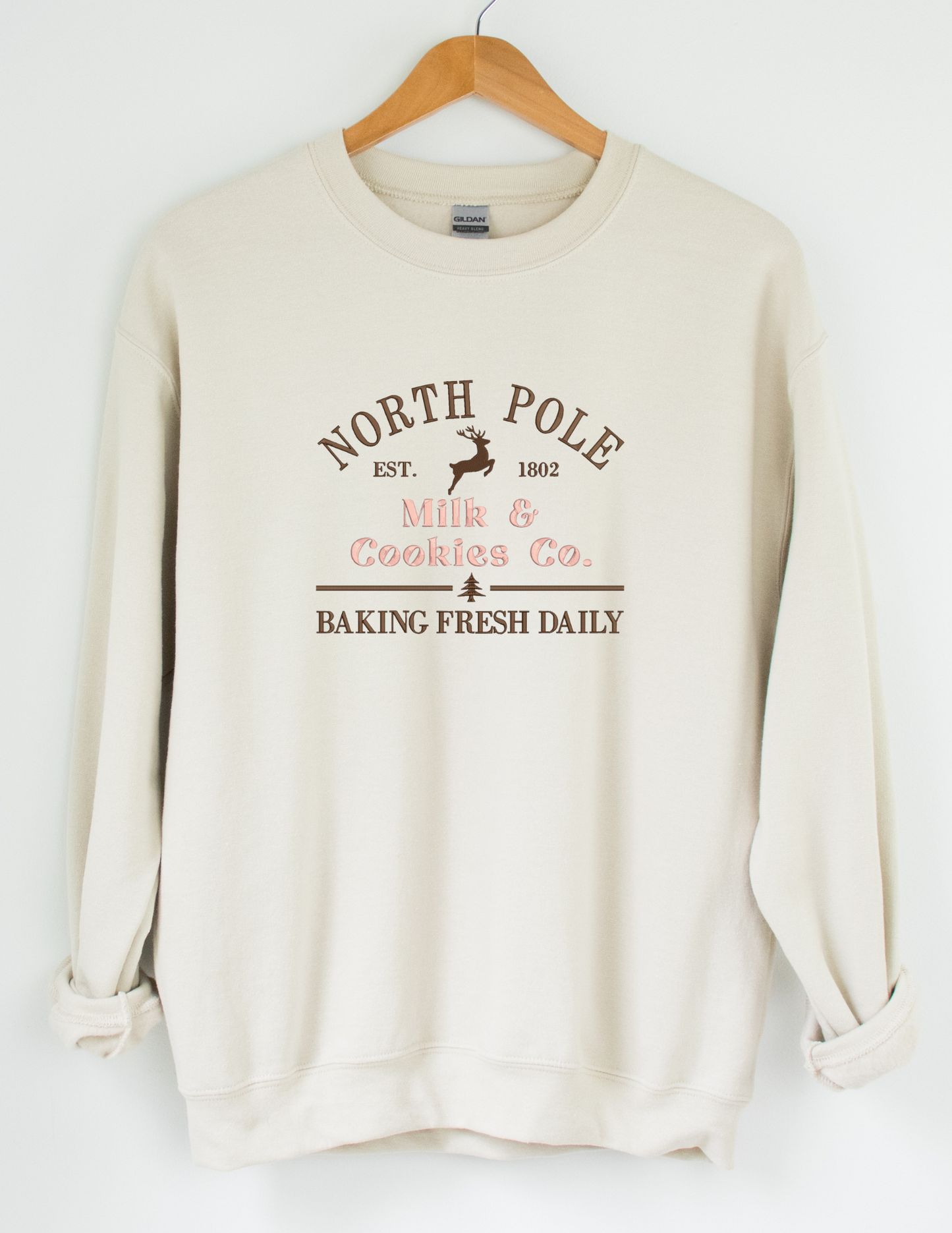 North Pole Embroidered Sweatshirt - MUDBUGSBTQ