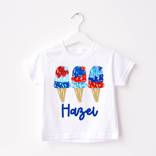 Red White and Ice Cream Shirt - MUDBUGSBTQ